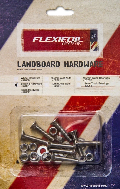 Flexifoil Hunter and Tracker Kite Landboard Binding Hardware Pack