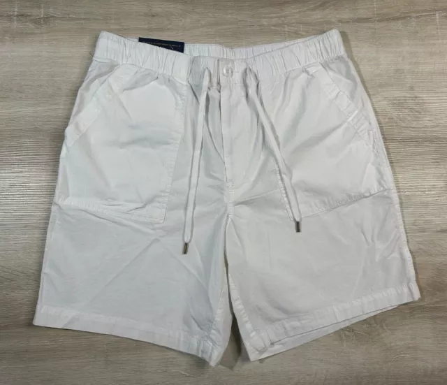 NWOT Polo Ralph Lauren Men's White 8" Prepster Stretch Relaxed Cotton Shorts