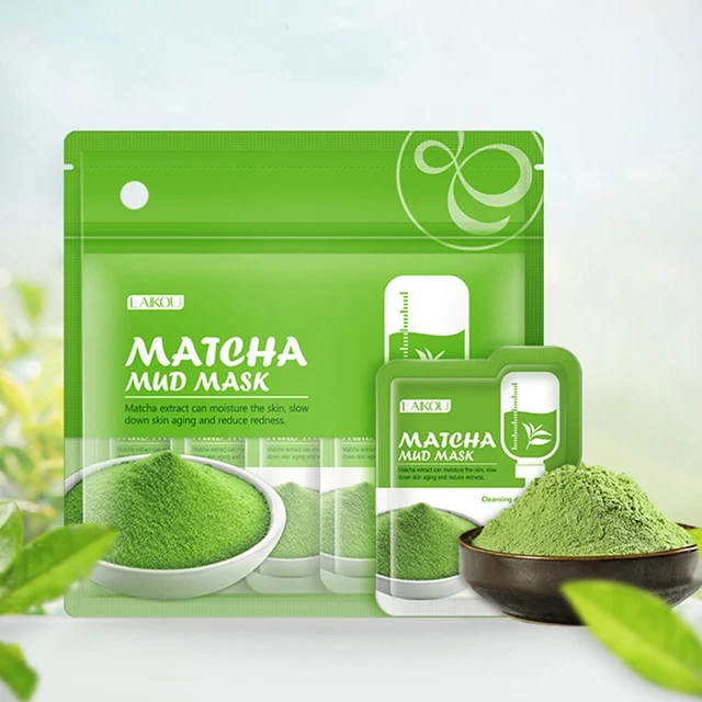7pcs Cleansing Mask Oil-Control Matcha Paste Masks Anti-Aging Face Care Supplies
