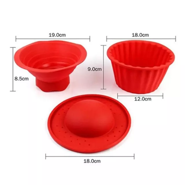 Nonstick Poêle à gâteau Cupcake géant Moule en silicone gâteau Cupcake Big Top 2