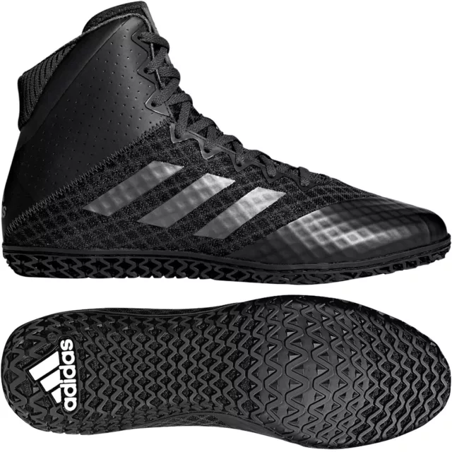 Adidas Mat Wizard V Herren Schuh Wrestling Ringen Boxen Kampfsport schwarz 49 50