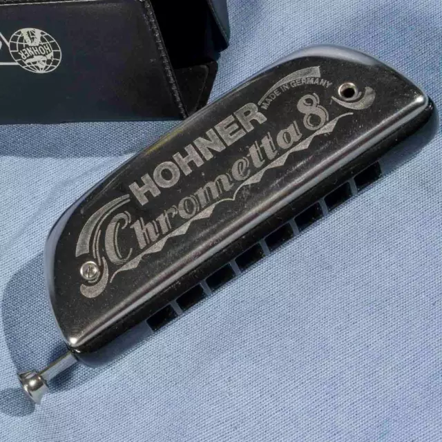 Chrometta 8 M HOHNER Harmonica Clé De C avec Étui Fabriqué en Allemagne