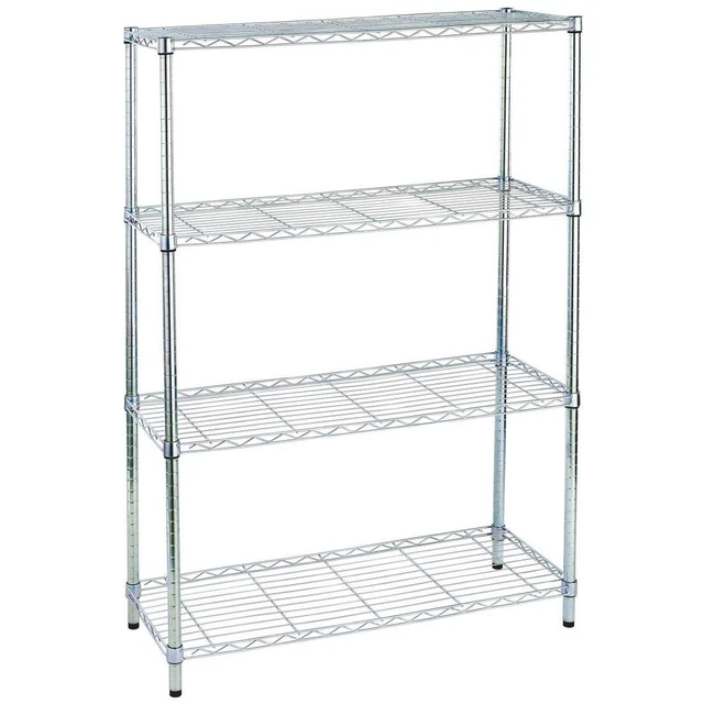 Libreria Archimede Light - 4 ripiani - acciaio cromato - 36x90x137 cm - Serena G