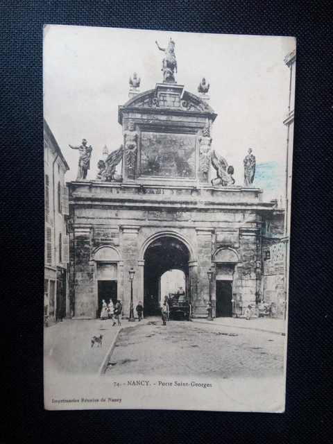 Cpa nancy porte saint georges imprimeries reunies 54