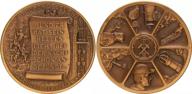 Clausthal-Zellerfeld Medaille Geschichte des Bergbaus 1985  58567