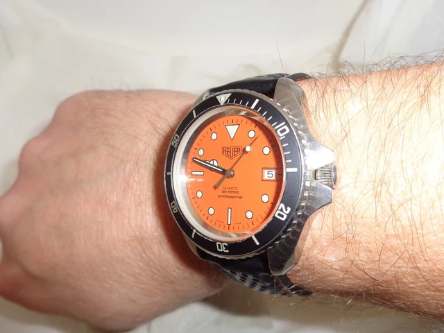 HEUER (PRE TAG Heuer) 1000 Orange Dial 980.007 Jumbo 45MM 