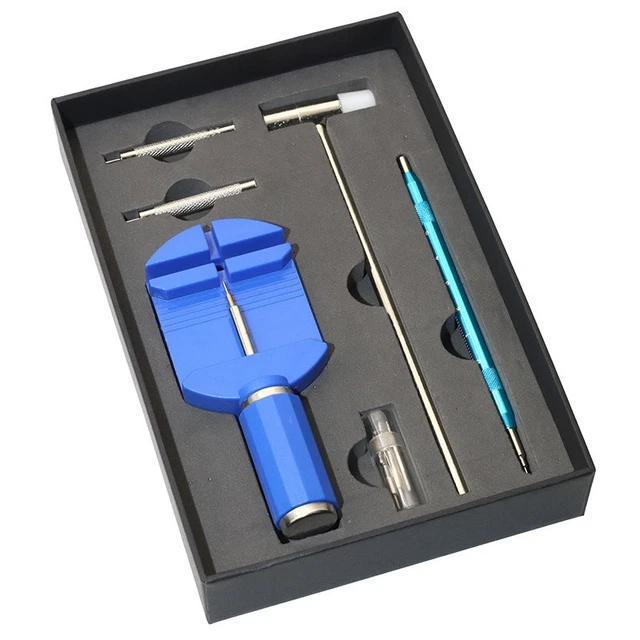 WATCH REPAIR TOOL Kit 10 in 1 Disassembly Strap Cutting Chain Removal ...