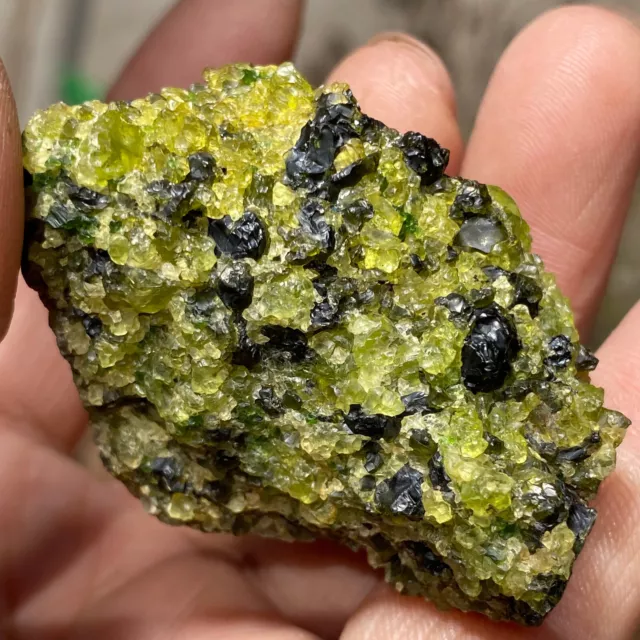 80g Natural Green Olivine Peridot Basalt Crystal Gemstone Rough Reiki Specimen
