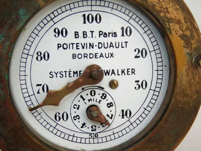 Systeme Walker Poitevin Duault Bordeaux Bbt Paris Ships Marine Ship Log Register