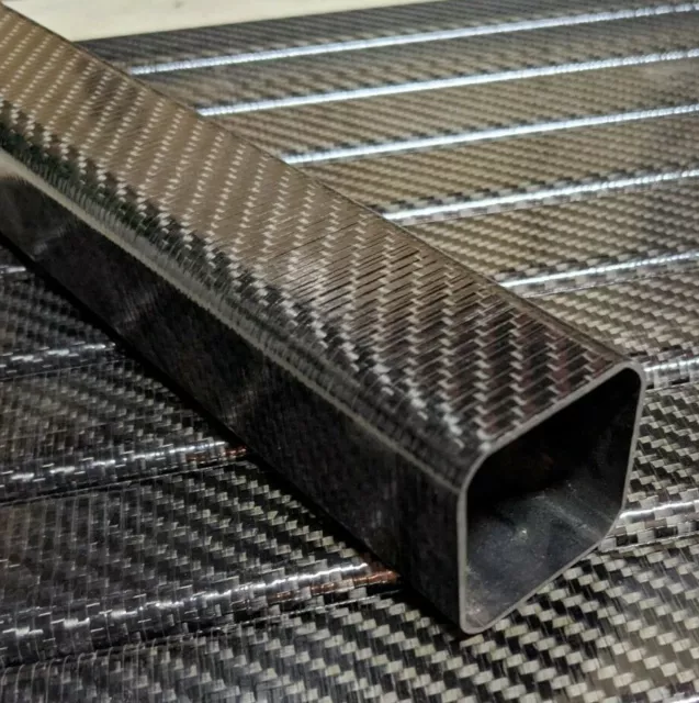 Carbon Fiber SQUARE Tube Twill Weave 1.50 x 1.63 x 12 inch