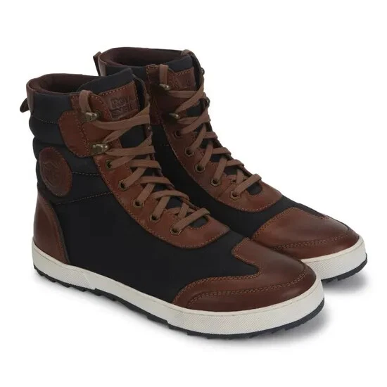 Royal Enfield Sturdy Leather Boots - Grey