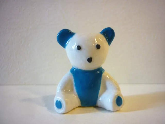 Feve  Nounours Ourson Bleu Et Blanc   Recto/Ver