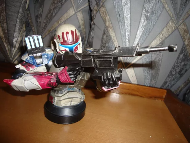 Star Wars Republic Commando Sev Bust Gentle Giant Statue Autographed Karl Meyer