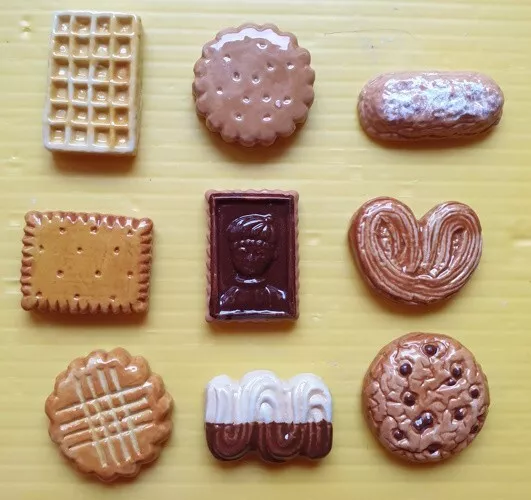 Fève Série complète - Les biscuits 2023 - Biscuit Gaufre Palmier Boudoir Choco