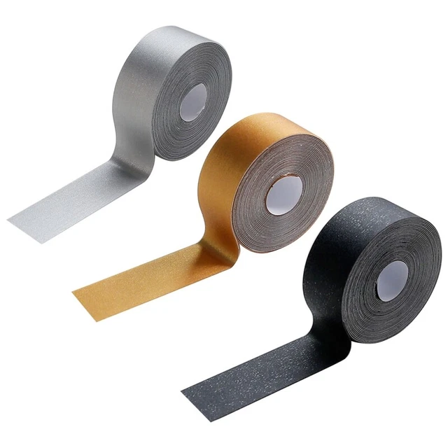 Pegatinas de pared de piso impermeables de PVC negro/dorado/plata para escaleras