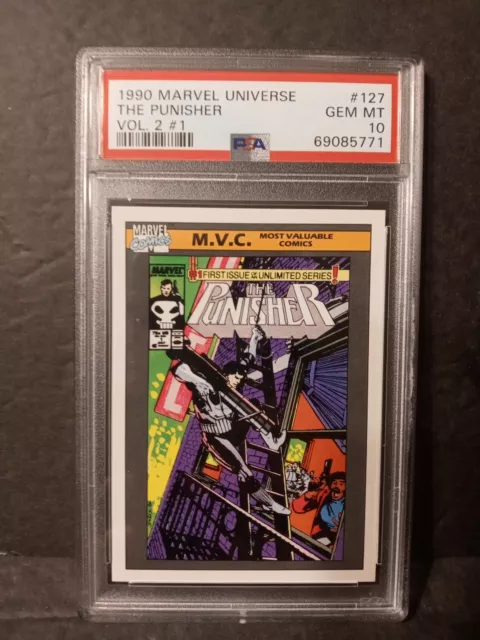 1990 Marvel Universe #127 The Punisher Vol 2 #1 Psa 10 Gem Mint