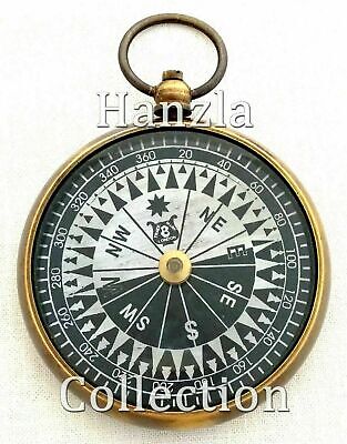 Nautical Maritime Handmade Antique Brass Compass 2 Inch Desk Marine Replica