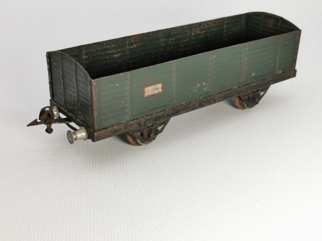 LR LOUIS ROUSSY WAGON GRUE 20 T GRIS A BOGIES ECART. 0 MODELISME
