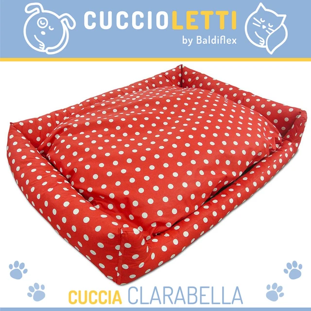 CUCCIA PER CANE CLARABELLA by Cuccioletti - MORBIDO LETTO CON CUSCINO MATERASSO