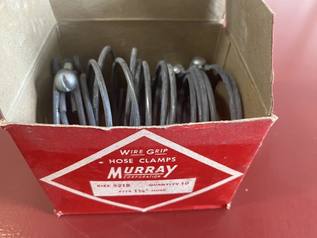 Nos Vintage Murray Double Wire Grip Band Screw Hose Clamp Fits 1 3/4" Hose Nos Vintage Murray Double Wire Grip Band Screw Hose Clamp Fits 1 3/4" Hose
