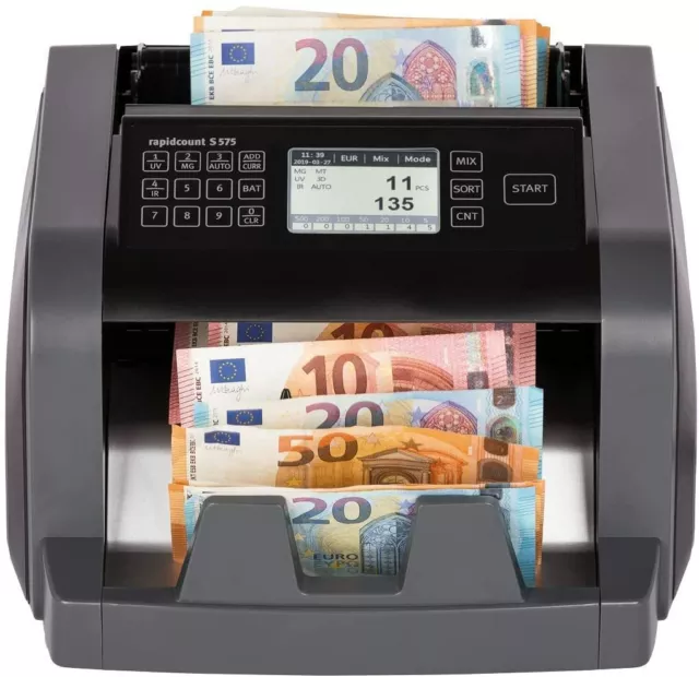 Ratiotec Rapidcount S 575 Banknotenzählmaschine, gem. Noten * EURO - OVP SOFORT