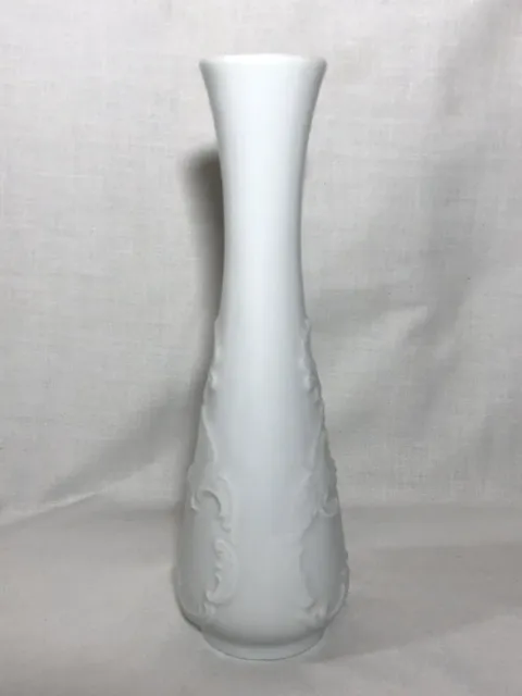 Vintage White Royal Porzellan Bavaria KPM Handarbeit W. Germany Vase 8” Tall