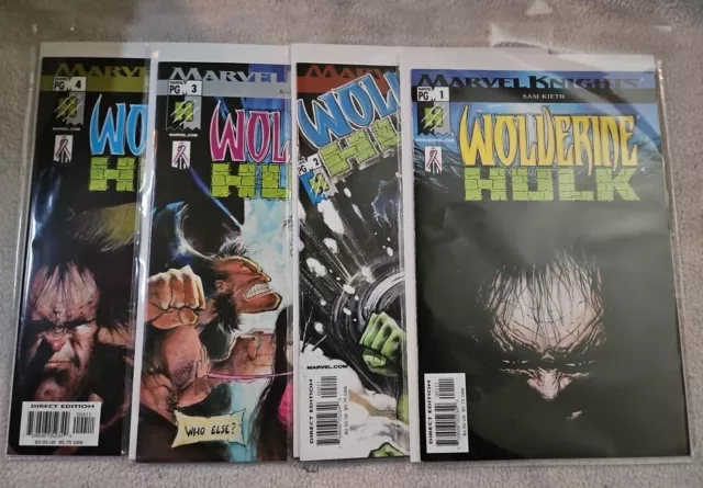 Wolverine / Hulk #1 -4 Complete Series (Marvel Comics 2002)