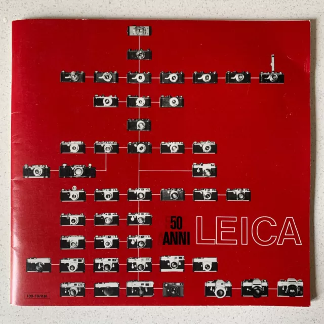 Brochure commemorativa "50 anni di Leica" - per veri amatori