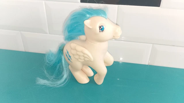 Figurine Mon Petit Poney Hasbro 1983 – Assis – Fabriqué En Italie – Rare