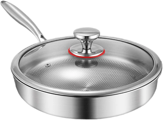 Pentolino Bollilatte In Acciaio Inox Con Manico E Coperchio - Lattiera Metallo