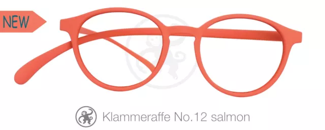 Klammeraffe Lesebrille Panto Horn Schwarz Blau Aqua alle  Farben Stärken SALE 3