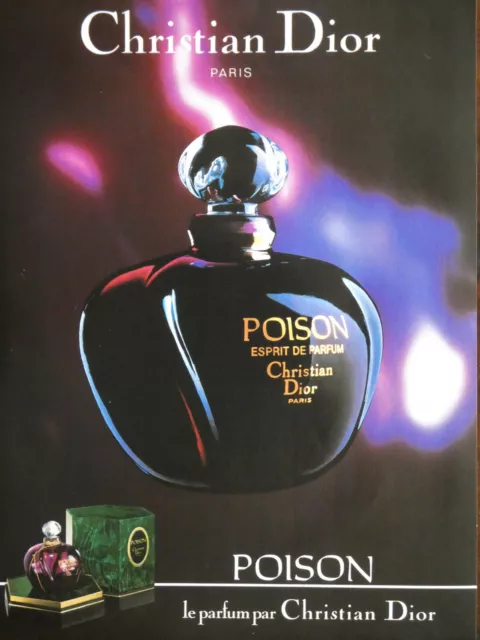 Publicité De Presse 1988 Poison Esprit De Parfum Par Christian Dior Paris