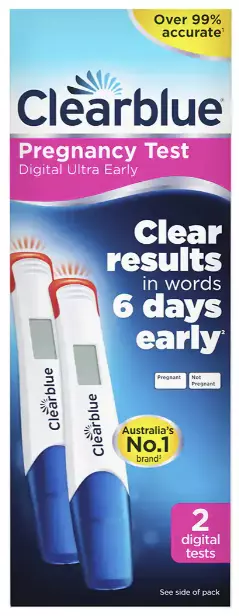 Clearblue Ultra Early Pregnancy Test Digital Ultra Early - 2 Pack