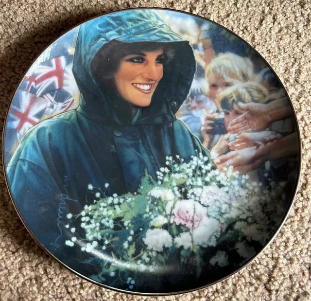 Franklin Mint The People’s Princess Heirloom Collector’s Plate Ltd Ed Numbered