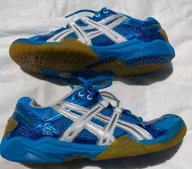 Women's ASICS Gel Domain 2 Volleyball Court Shoes DIVA Blue/White Size 8