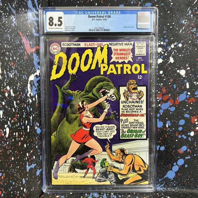 Doom Patrol #100 (Dec 1965, DC) CGC GRADED 8.5 - ORIGIN OF BEAST BOY - 🔑 ISSUE