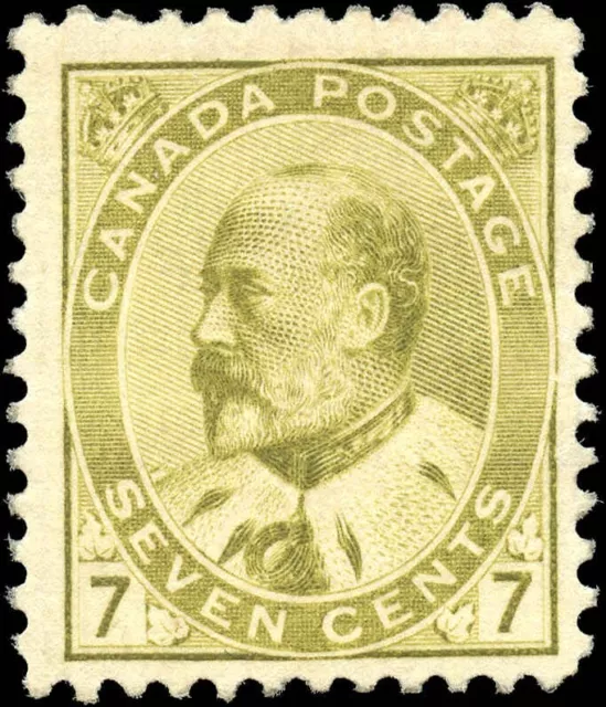 Canada Mint H F+ 7c Scott #92 1903 King Edward VII Issue Stamp