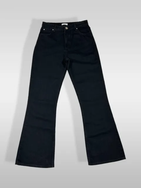 NWT Sandro Noir Flared Jeans Black Fits Womens 30” Waist