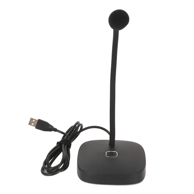 USB Condenser Microphone Stable Base PC Microphones Plug And Play G22 Adjustable