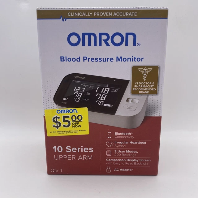 Monitor de presión arterial inalámbrico Omron BP7450 serie 10 nuevo sellado