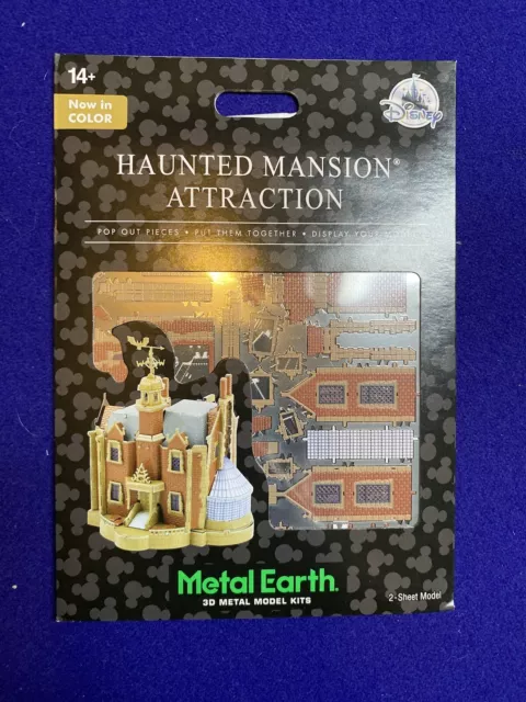 Disney Parks 3D Metal Earth Haunted Mansion in Color Kit New