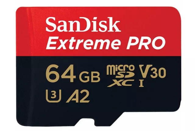 SanDisk 64GB Extreme PRO Micro SD SDHC SDXC Class 10 Memory Card 200MBs Mobile