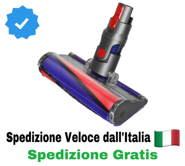 SPAZZOLA MOTORIZZATA Compatibile DYSON V7 V8 V10 V11 V15 - FLUFFY MORBIDA