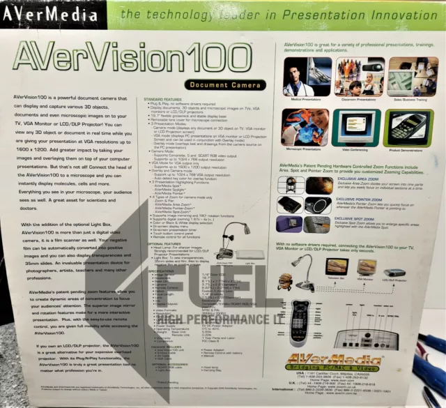 AVerMedia AVerVision 100 Pro Document Camera 2