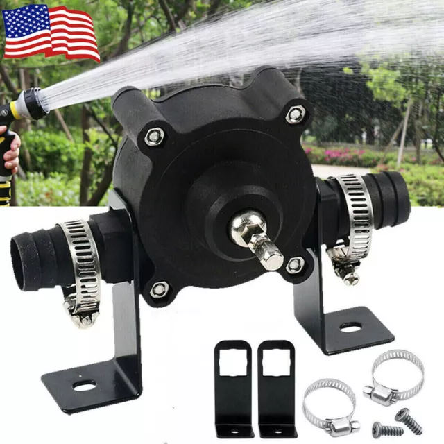 Hand Electric Drill Drive Self Priming Powered Oil Fluid Water Transfer Pump US