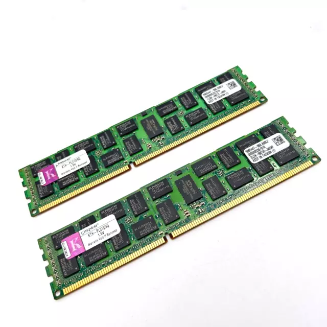 💾 Kingston 8GB Kit (2x4GB) PC3-10600R DDR3-1333 ECC Server Memory KTH-PL313/4G