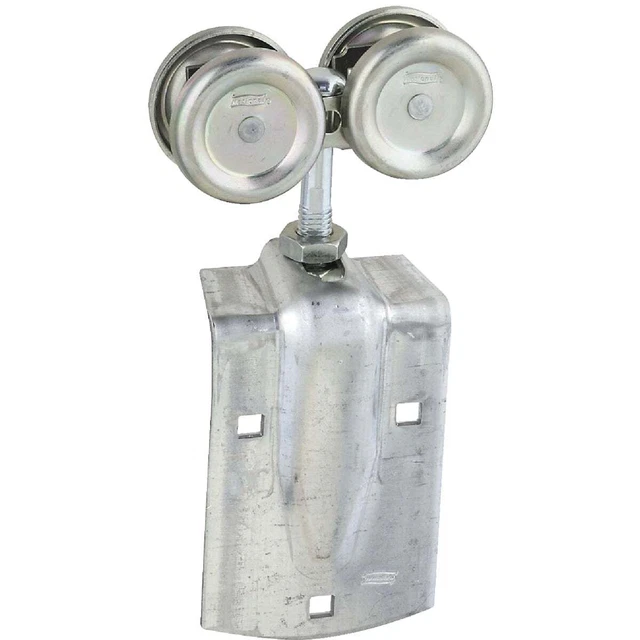 National 5005 Zinc-Plated Box Rail Sliding Door Strap Barn Door Hanger N112102