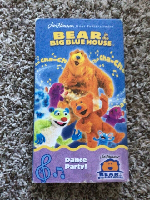 BEAR IN THE Big Blue House VHS Dance Party Video Jim Henson 2002 VTG ...