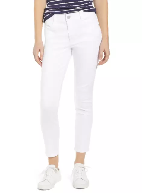 Wit & Wisdom 'Ab'solution High Waist Ankle Skinny Jeans White Women Size 22W NWT