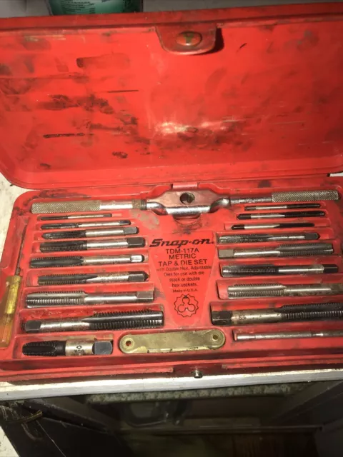 SNAP ON TDM 117A 41 Piece Metric Tap and Die Set 157.69 PicClick UK